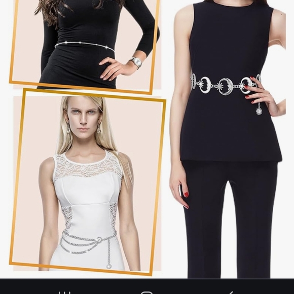 10 Chic Body Chain Belts NWT - Picture 7 of 8